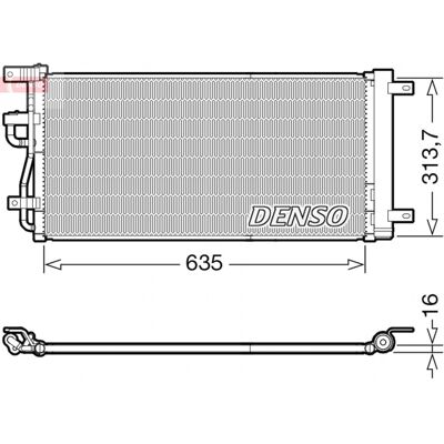 DENSO DCN15007 - Condensador de aire acondicionado para Chevrolet Captiva DENSO DCN15007 - Condensador de aire acondicionado para Chevrolet Captiva
