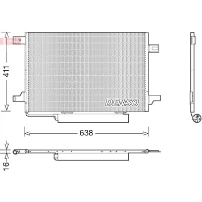 DENSO DCN17004 Condensador para Mercedes-Benz W169 - Incluye secador DENSO DCN17004 Condensador para Mercedes-Benz W169 - Incluye secador