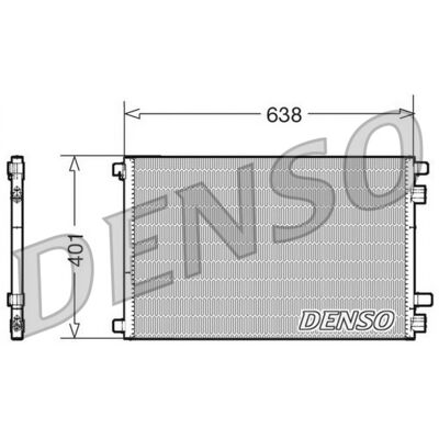 Condensador de aire acondicionado DENSO DCN23012 - Compacto, R134a, para Renault Condensador de aire acondicionado DENSO DCN23012 - Compacto, R134a, para Renault