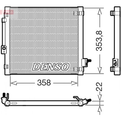 DENSO DCN99081 Condensador de Aire Acondicionado - TESLA OEM 600761000B DENSO DCN99081 Condensador de Aire Acondicionado - TESLA OEM 600761000B
