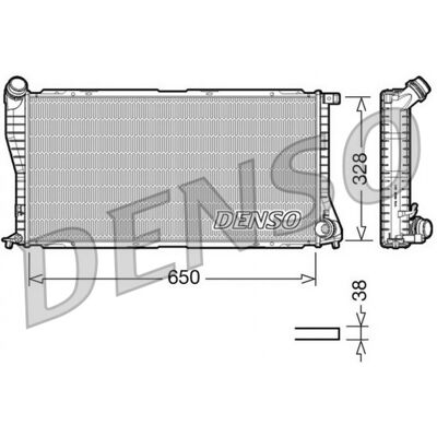 DENSO DRM05002 Radiador de aluminio para BMW - Radiador DENSO DRM05002 Radiador de aluminio para BMW - Radiador