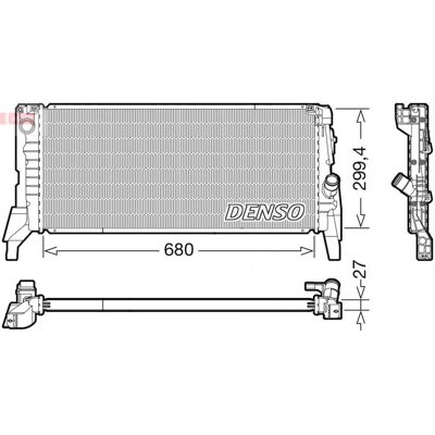 DENSO DRM05119 Radiador del motor - Enfriamiento del motor - Compatible con MINI DENSO DRM05119 Radiador del motor - Enfriamiento del motor - Compatible con MINI