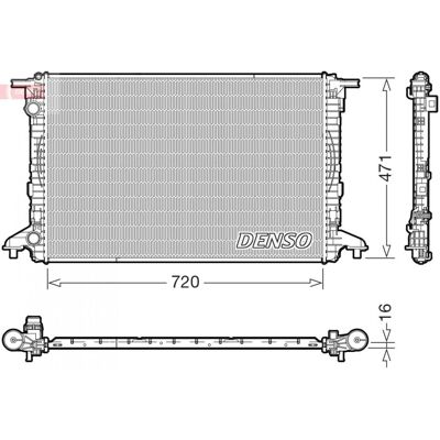 DENSO DRM02049 - Radiador del motor DENSO DRM02049 - Radiador del motor