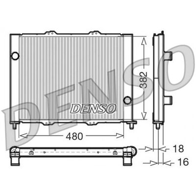 Módulo de enfriamiento DENSO DRM23099 - Sin secador Módulo de enfriamiento DENSO DRM23099 - Sin secador