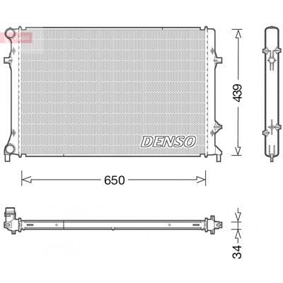 Denso DRM32042 - Radiador de enfriamiento para Skoda Superb Denso DRM32042 - Radiador de enfriamiento para Skoda Superb