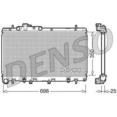 DENSO DRM36011 Radiador de motor en aluminio - Radiador DENSO DRM36011 Radiador de motor en aluminio - Radiador