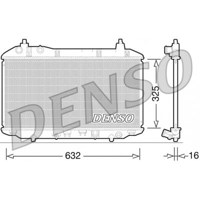 DENSO DRM40031 Radiador Honda Civic - Refrigeración del motor DENSO DRM40031 Radiador Honda Civic - Refrigeración del motor