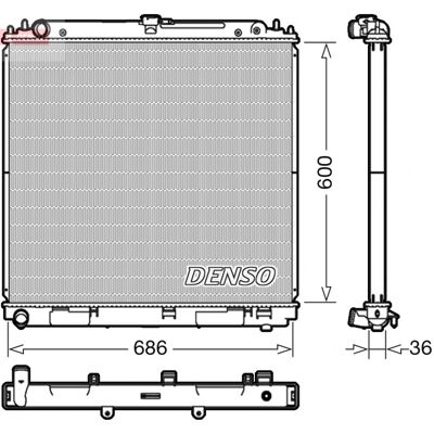 DENSO DRM46041 - Enfriador de agua del motor DENSO DRM46041 - Enfriador de agua del motor