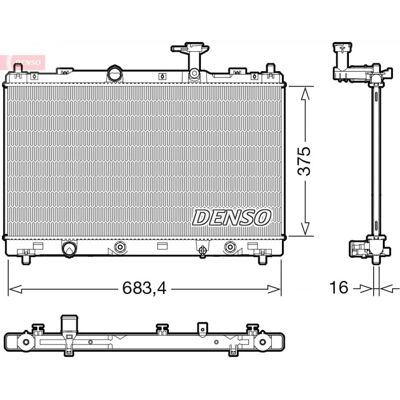 DENSO - DRM47041 - 37569716 - Suzuki - Radiador DENSO - DRM47041 - 37569716 - Suzuki - Radiador