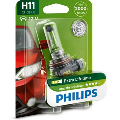 Bombilla Philips Longlife EcoVision H11 - Bombilla de coche Bombilla Philips Longlife EcoVision H11 - Bombilla de coche