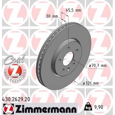 ZIMMERMANN Disco de freno 430.2629.20 - Disco de freno ZIMMERMANN Disco de freno 430.2629.20 - Disco de freno