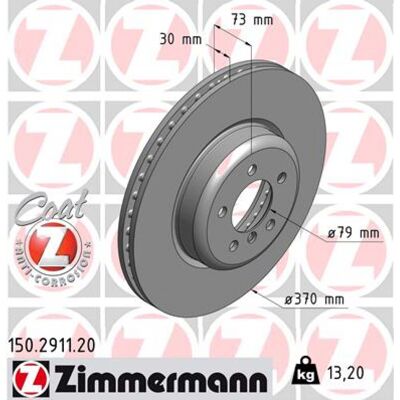 ZIMMERMANN 150.2911.20 Disco de freno ventilado - disco de freno ZIMMERMANN 150.2911.20 Disco de freno ventilado - disco de freno
