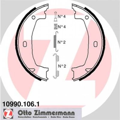 Zimmermann 10990.106.1 Juego de Zapatas de Freno - Frenos de Tambor Zimmermann 10990.106.1 Juego de Zapatas de Freno - Frenos de Tambor