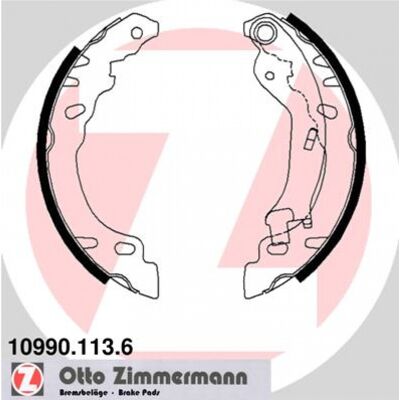 Zimmermann Zapatas de freno 10990.113.6 - Sistema de frenos Zimmermann Zapatas de freno 10990.113.6 - Sistema de frenos