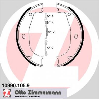 Juego de Zapatas de Freno Zimmermann para BMW Serie 3 - Calidad Alemana Juego de Zapatas de Freno Zimmermann para BMW Serie 3 - Calidad Alemana