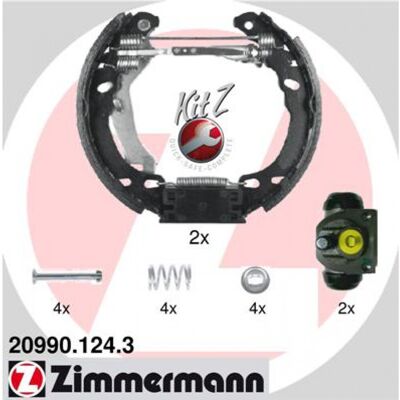 Juego de Zapatas de Freno Zimmermann Z 20990.124.3 - Zapatas de freno Juego de Zapatas de Freno Zimmermann Z 20990.124.3 - Zapatas de freno