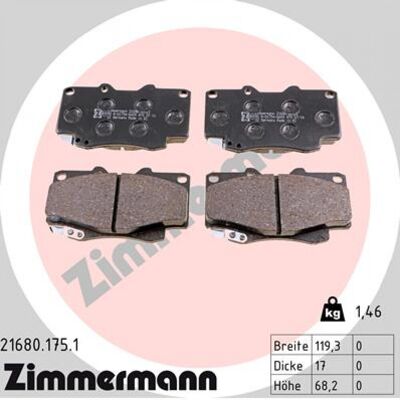 Zimmermann Pastillas de Freno Toyota Hilux - Duraderas y de Calidad Alemana Zimmermann Pastillas de Freno Toyota Hilux - Duraderas y de Calidad Alemana