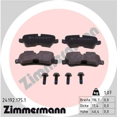 Zimmermann Pastillas de Freno - Land Rover Discovery & Range Rover Sport Zimmermann Pastillas de Freno - Land Rover Discovery & Range Rover Sport