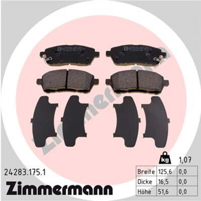 Pastillas de freno Zimmermann para Mazda 2 - Duraderas, Calidad alemana Pastillas de freno Zimmermann para Mazda 2 - Duraderas, Calidad alemana