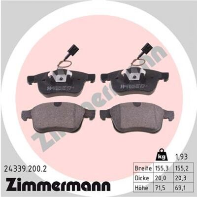 Zimmermann - 24339.200.2 - Eje delantero Zimmermann - 24339.200.2 - Eje delantero