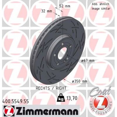 Disco de freno ZIMMERMANN Mercedes-Benz - Clase A, CLA, GLA - Ventilado y Ranurado Disco de freno ZIMMERMANN Mercedes-Benz - Clase A, CLA, GLA - Ventilado y Ranurado