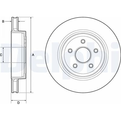Disco de freno Delphi BG9170C - Ventilado - 350mm - 28mm de espesor - Recubierto - Disco de freno Disco de freno Delphi BG9170C - Ventilado - 350mm - 28mm de espesor - Recubierto - Disco de freno