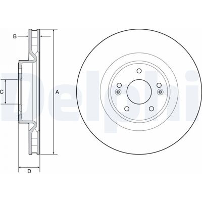 DELPHI BG9228C Disco de freno ventilado de alto contenido en carbono - Disco de freno DELPHI BG9228C Disco de freno ventilado de alto contenido en carbono - Disco de freno