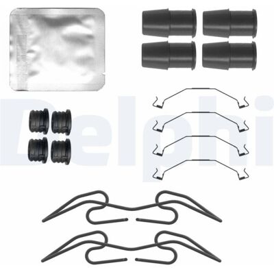 DELPHI LX0783 Kit de Pastillas de Freno - Para VW Golf, Audi A3, Skoda Octavia, Ford, Cupra DELPHI LX0783 Kit de Pastillas de Freno - Para VW Golf, Audi A3, Skoda Octavia, Ford, Cupra