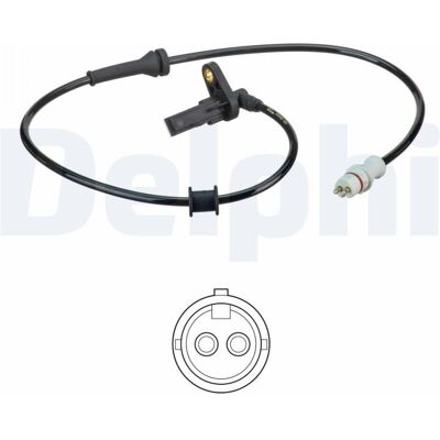 DELPHI SS20590 - Sensor ABS, activo, 760mm, para Renault Kangoo DELPHI SS20590 - Sensor ABS, activo, 760mm, para Renault Kangoo