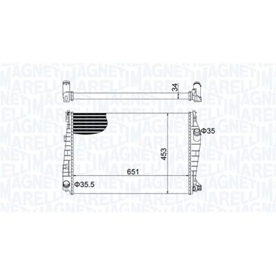 MAGNETI MARELLI 350213152000 Radiador - Enfriamiento del agua - Compatible con ALFA ROMEO MAGNETI MARELLI 350213152000 Radiador - Enfriamiento del agua - Compatible con ALFA ROMEO