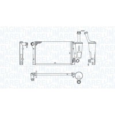 Radiador de motor Magneti Marelli BM381 - Repuesto OEM Radiador de motor Magneti Marelli BM381 - Repuesto OEM
