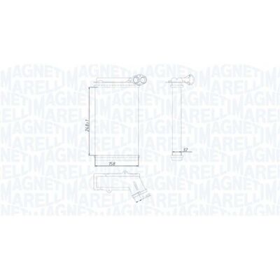 Magneti Marelli 350218422000 Radiador de Calefacción - Sistema de Calefacción Interior Magneti Marelli 350218422000 Radiador de Calefacción - Sistema de Calefacción Interior