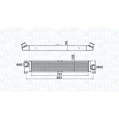 MAGNETI MARELLI 351319204230 Intercooler - Aire Agua, Fiat/Peugeot/Citroën MAGNETI MARELLI 351319204230 Intercooler - Aire Agua, Fiat/Peugeot/Citroën