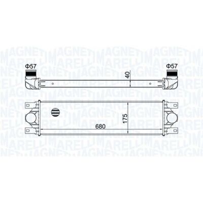 Intercooler Magneti Marelli - Aire/Agua - Renault Opel Vauxhall Intercooler Magneti Marelli - Aire/Agua - Renault Opel Vauxhall