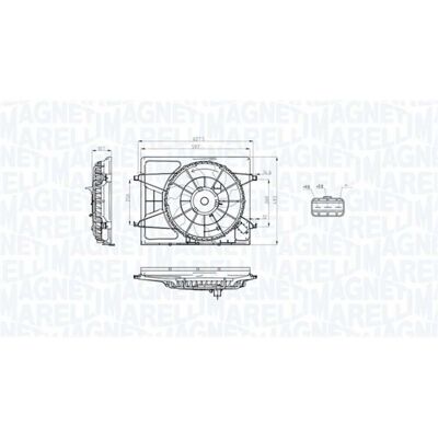 Ventilador de refrigeración Magneti Marelli 069422793010 para Hyundai i30 Ventilador de refrigeración Magneti Marelli 069422793010 para Hyundai i30