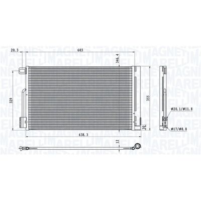 Condensador de Aire Acondicionado Magneti Marelli Opel Corsa D Condensador de Aire Acondicionado Magneti Marelli Opel Corsa D