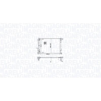 Radiador Magneti Marelli 350213216100 - para Hyundai ix35 Tucson Radiador Magneti Marelli 350213216100 - para Hyundai ix35 Tucson