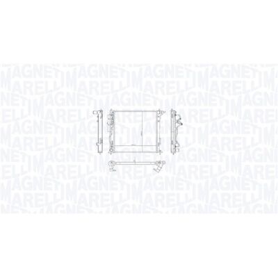 Magneti Marelli Modelo 350213216300 Radiador - Hyundai Tucson Magneti Marelli Modelo 350213216300 Radiador - Hyundai Tucson
