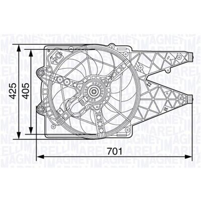 Ventilador de Radiador Magneti Marelli 069422472010 - Enfriamiento del Motor Ventilador de Radiador Magneti Marelli 069422472010 - Enfriamiento del Motor