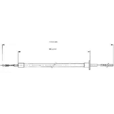 Cable de embrague Fiat Iveco - 1230mm, OEM 93820871 Cable de embrague Fiat Iveco - 1230mm, OEM 93820871