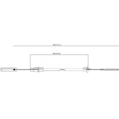 LPR - C0256C - 1115 - 820 - Cable de embrague LPR - C0256C - 1115 - 820 - Cable de embrague