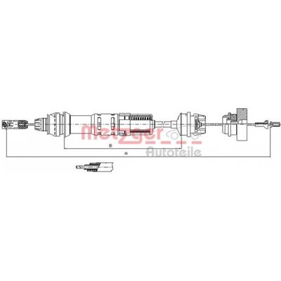 Metzger Modelo: , Cable de Embrague, Ajuste Automático - Cable de Embrague Metzger Modelo: , Cable de Embrague, Ajuste Automático - Cable de Embrague