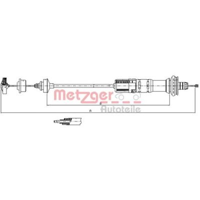 Metzger 2150ax Cable de Embrague con Ajuste Automático - Control de Embrague Metzger 2150ax Cable de Embrague con Ajuste Automático - Control de Embrague
