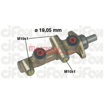 Metzger Cilindro Maestro de Freno - compatible con Mercedes-Benz y Volvo - diámetro 23.8mm Metzger Cilindro Maestro de Freno - compatible con Mercedes-Benz y Volvo - diámetro 23.8mm