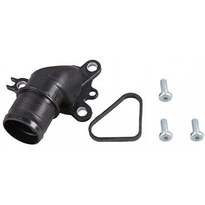 Metzger Modelo 7701476602 Brida de plástico con junta y tornillos - Brida de refrigerante Metzger Modelo 7701476602 Brida de plástico con junta y tornillos - Brida de refrigerante