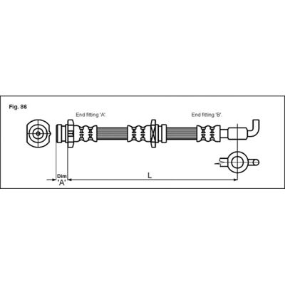 Metzger Modelo 4114757 Manguera de freno flexible - Tipo de freno Metzger Modelo 4114757 Manguera de freno flexible - Tipo de freno