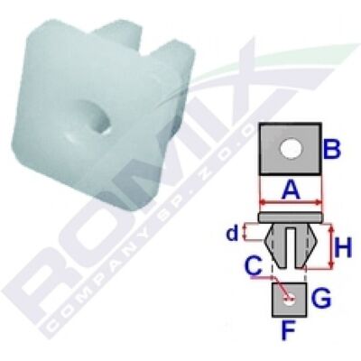 ROMIX ROM B22130 - Protección/Clips - 10 piezas ROMIX ROM B22130 - Protección/Clips - 10 piezas