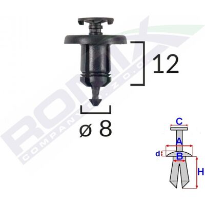 Clip ROMIX C10128 - 10 piezas Clip ROMIX C10128 - 10 piezas