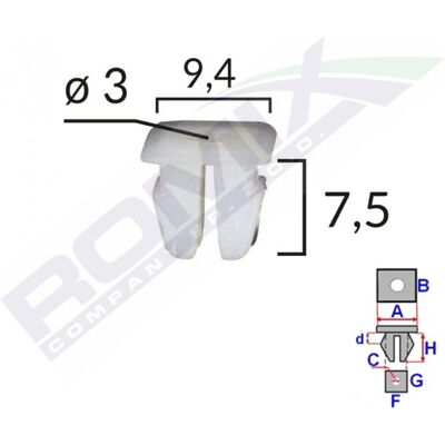 ROMIX ROM 15002 Soporte para parachoques de vehículos ROMIX ROM 15002 Soporte para parachoques de vehículos