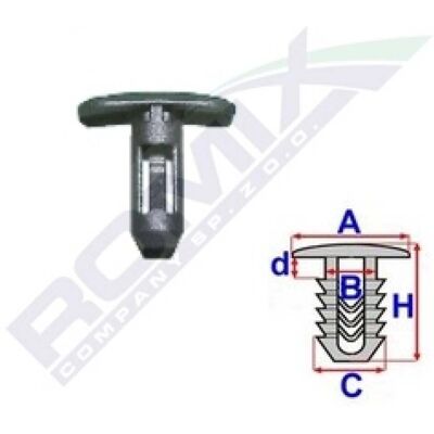 Clip de sujeción ROMIX ROM C60311 - 10 piezas Clip de sujeción ROMIX ROM C60311 - 10 piezas